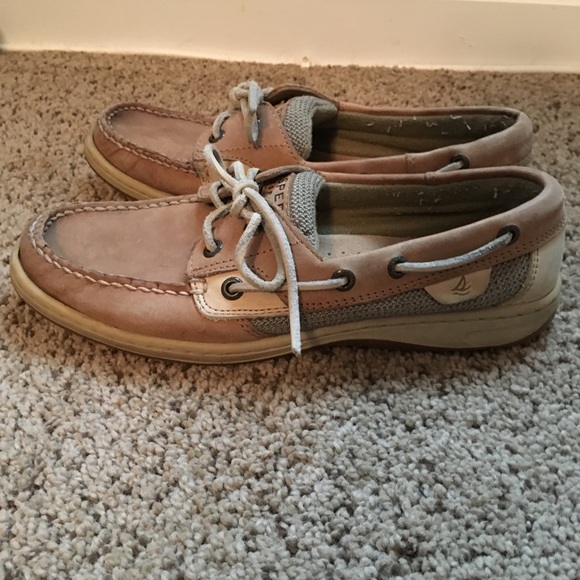 Gently Worn Sperry Boat Shoes, Size 7.5 - Picture 2 of 3